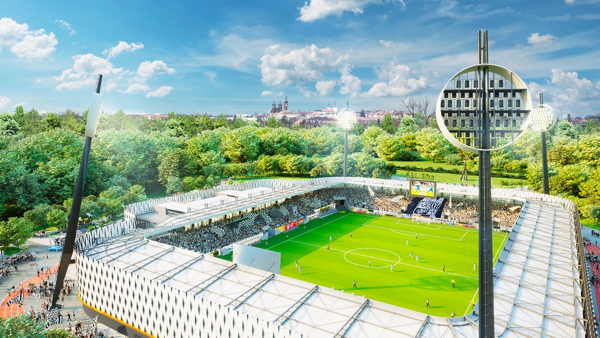 Bez lízátek by se ani nový stadion v Hradci neobešel, říká architekt